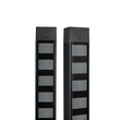GloboStar® DIGICOLUMN 90762 Μοντέρνο Επιδαπέδιο Φωτιστικό Γραφείου Digital Pixel Rhythm Music Bar LED 12W 960lm 90° DC 5V με USB 2.0 IP20 - Εναλλαγή Φωτισμού μέσω Τηλεχειριστηρίου - Πολύχρωμο RGB - Dimmable - Μαύρο - Μ3.4 x Π2.5 x Υ122cm - 2 Χρόνια Εγγύηση