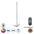 GLOBOSTAR® DIGICOLUMN 90763 Μοντέρνο Επιδαπέδιο Γραμμικό Ψηφιακό Φωτιστικό Digital Pixel Symphony Bar με RF Ασύρματο Χειριστήριο LED 16W 1280lm 180° DC 5V με USB 2.0 IP20 Πολύχρωμο RGB Dimmable - Μαύρο - Φ3 x Υ165cm - 2 Χρόνια Εγγύηση