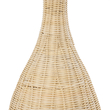 GloboStar® PARADIS 01843 Boho Επιδαπέδιο Φωτιστικό Μονόφωτο 1 x E27 IP20 Μπεζ Ξύλο - Μ30 x Π30 x Υ100cm