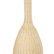 GloboStar® PARADIS 01845 Boho Επιδαπέδιο Φωτιστικό Μονόφωτο 1 x E27 IP20 Μπεζ Ξύλο - Μ40 x Π40 x Υ150cm