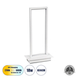 GloboStar® CORNELIE 60461 Επιτραπέζιο Φωτιστικό LED CCT 18W 1980lm 200° AC 220-240V - Εναλλαγή Φωτισμού μέσω Διακόπτη On/Off All In One Ψυχρό 6000k+Φυσικό 4500k+Θερμό 2700k Μ18 x Π10 x Υ36cm - Λευκό - 3 Χρόνια Εγγύηση