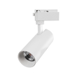 GloboStar® LUGANO 60807 Μονοφασικό Φωτιστικό Σποτ Ράγας LED 20W 2500lm 36° Acrylic HQ LENS AC 220-240V IP20 Φ6.5 x Υ22cm Φυσικό Λευκό 4500K - EUROTRACK® System 1L+1N - Λευκό - Bridgelux Chip - TÜV Certified Driver - 5 Χρόνια Εγγύηση