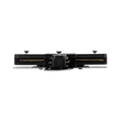 GloboStar® 2L-EUROTRACK 60909 Αντάπτορας +(Σταυρός) - Μονοφασικός 2 Καλωδίων για όλες τις Ράγες EUROTRACK AC 220-240V IP20 Μ10.7 x Π10.7 x Υ1.5cm - EUROTRACK® System 1L+1N - Θερμοπλαστικό - Μαύρο - 5 Χρόνια Εγγύηση