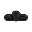 GloboStar® 2L-EUROTRACK 60911 Αντάπτορας Κρέμασης Φωτιστικού - Μονοφασικός 2 Καλωδίων για όλες τις Ράγες EUROTRACK AC 220-240V IP20 Μ10 x Π4 x Υ3.2cm - EUROTRACK® System 1L+1N - Θερμοπλαστικό - Μαύρο - 5 Χρόνια Εγγύηση