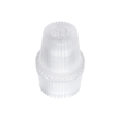 GloboStar® DIY 77562 Επιτοίχιος Στυπιοθλίπτης - Στήριγμα Καλωδίου Φωτιστικού - Φ1.6 x Υ2.3cm - Διάφανο - Πλαστικό - 5 Χρόνια Εγγύηση