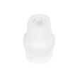 GloboStar® DIY 77563 Επιτοίχιος Στυπιοθλίπτης - Στήριγμα Καλωδίου Φωτιστικού - Φ1.6 x Υ2.3cm - Λευκό - Πλαστικό - 5 Χρόνια Εγγύηση