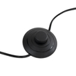 GloboStar® MINDELO 02034 Μοντέρνο Επιδαπέδιο Φωτιστικό Μονόφωτο 2 x E27 IP20 Μαύρο Μέταλλο με Μπεζ Ξύλο - Μ40 x Π24 x Υ175cm