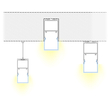 GloboStar® SURFACEPENDANT-PROFILE 70832-1M Προφίλ Αλουμινίου - Βάση & Ψύκτρα Ταινίας LED με Λευκό Γαλακτερό Κάλυμμα - Επιφανειακή & Κρεμαστή Χρήση - Πατητό Κάλυμμα - Μαύρο - 1 Μέτρο - Μ100 x Π3.5 x Υ7.4cm