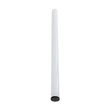 GloboStar® SURFACEPENDANT-PROFILE 70856-1M Προφίλ Αλουμινίου - Βάση & Ψύκτρα Ταινίας LED με Λευκό Γαλακτερό Κάλυμμα - Επιφανειακή & Κρεμαστή Χρήση - Πατητό Κάλυμμα - Μαύρο - 1 Μέτρο - Μ100 x Φ6cm