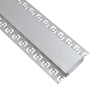 GloboStar® PLASTERBOARD-PROFILE 70861-3M Προφίλ Αλουμινίου - Βάση & Ψύκτρα Ταινίας LED με Λευκό Γαλακτερό Κάλυμμα - Χωνευτή Χρήση σε Γυψοσανίδα - Trimless - Πατητό Κάλυμμα - Ασημί - 3 Μέτρα - Πακέτο 5 Τεμαχίων - Μ300 x Π7.8 x Υ1.4cm