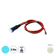 GloboStar® SMD-LED 81488 Υψηλής Ισχύος SMD LED 0.15W DC 12V - Φ0.7 x Υ2.3cm - Ice Blue - Dimmable - 2 Χρόνια Εγγύηση