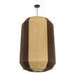 GloboStar® SALERNO 02076 Boho Κρεμαστό Φωτιστικό Πλέγμα Μονόφωτο 1 x E27 IP20 Μπεζ & Καφέ Σχοινί - Μ50 x Π50 x Υ80cm