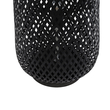 GloboStar® MAMIZU 02110 Boho Επιδαπέδιο Φωτιστικό Μονόφωτο 1 x E27 IP20 Μαύρο Ξύλο - Μ28 x Π28 x Υ93cm