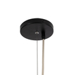 GloboStar® BASSETERRE 02163 Boho Κρεμαστό Φωτιστικό Πλέγμα Μονόφωτο 1 x E27 IP20 Μπεζ Ξύλο με Καφέ Ράφια - Μ70 x Π70 x Υ170cm