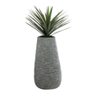 GloboStar® Artificial Garden RONDA 20760 Επιδαπέδιο Πολυεστερικό Τσιμεντένιο Κασπώ Γλάστρα - Flower Pot Γκρι Μ54 x Π48 x Υ104cm