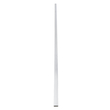 GloboStar® SURFACE-PROFILE 70844-3M Προφίλ Αλουμινίου - Βάση & Ψύκτρα Ταινίας LED με Λευκό Γαλακτερό Κάλυμμα - Επιφανειακή Χρήση Δημιουργίας Κρυφού Φωτισμού Πάνω/Κάτω - Πατητό Κάλυμμα - Ασημί - 3 Μέτρα - Μ300 x Π5 x Υ1.7cm