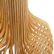 GloboStar® MIHIRO 02150 Boho Επιδαπέδιο Φωτιστικό Μονόφωτο 1 x E27 IP20 Καφέ Ξύλο με Μαύρο Μέταλλο - Μ48 x Π48 x Υ120cm