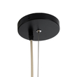 GloboStar® KAIA 02348 Boho Κρεμαστό Φωτιστικό Καμπάνα Μονόφωτο 1 x E27 IP20 Μπεζ Ξύλο - Μ100 x Π100 x Υ30cm