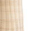 GloboStar® BOLSON 02013 Boho Επιδαπέδιο Φωτιστικό Μονόφωτο 1 x E27 IP20 Μπεζ Ξύλο με Λευκό Μέταλλο - Μ30 x Π30 x Υ120cm