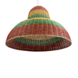 GloboStar® CABALLEROS 02059 Boho Κρεμαστό Φωτιστικό Καμπάνα Μονόφωτο 1 x E27 IP20 Πολύχρωμο Ξύλο - Μ100 x Π100 x Υ80cm