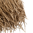 GloboStar® GUADELOUPE 02157 Boho Κρεμαστό Φωτιστικό Πλέγμα Μονόφωτο 1 x E27 IP20 Μπεζ Ράφια - Μ50 x Π50 x Υ40cm