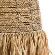 GloboStar® PORTOFERRAIO 02190 Boho Κρεμαστό Φωτιστικό Πλέγμα Μονόφωτο 1 x E27 IP20 Μπεζ Ράφια - Μ60 x Π60 x Υ120cm