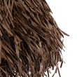 GloboStar® GUADELOUPE 02293 Boho Κρεμαστό Φωτιστικό Πλέγμα Μονόφωτο 1 x E27 IP20 Καφέ Ράφια - Μ50 x Π50 x Υ40cm