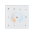 GloboStar® 73160 T12 SKYDANCE Ασύρματο DMX512 Επιτοίχιο Χειριστήριο RF 2.4Ghz 4 Group για όλα τα SKYDANCE DMX512 Controller AC 100-240V Max 0.1A - IP20  Μ8.5 x Π8.5 x Υ3.5cm - 5 Χρόνια Εγγύηση