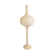 GloboStar® ALADDIN 02051 Boho Επιδαπέδιο Φωτιστικό Μονόφωτο 1 x E27 IP20 Μπεζ Ξύλο - Μ50 x Π50 x Υ150cm