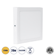 GloboStar® 60205 Εξωτερικό LED Panel 22x22cm 20W 2060lm 120° AC 220-240V IP20 Μ22 x Π22 x Υ3cm Θερμό Λευκό 2700K - 3 Χρόνια Εγγύηση