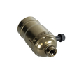 GloboStar® 78964 Ντουί Vintage Industrial Retro E27 με Διακόπτη ON/OFF - Μπρούτζινο - Μ5.5 x Π3.6 x Υ7cm