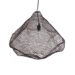 GloboStar® KENTUCKY 01867 Vintage Κρεμαστό Φωτιστικό Πλέγμα Μονόφωτο 1 x E27 IP20 Καφέ Μέταλλο - Μ60 x Π60 x Υ50cm