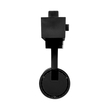 Globostar BEAMTRACK 60805 Μονοφασικό Φωτιστικό Σποτ Ράγας LED 10W 230V 1200lm 30° Acrylic HQ LENS AC 220-240V IP20 Φ4.6 x Υ12.5cm Θερμό Λευκό 3000k - EUROTRACK® System 1L+1N - Μαύρο - Bridgelux Chip - TUV Certified Driver - 5 Χρόνια Εγγύηση