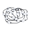 GloboStar® 73722 Digital Pixel Addressable Facade Module Chain String with 20 Spots - Ψηφιακή Αλυσίδα - Γιρλάντα με 20 Σποτ LED SMD 3535 30W 60LED 20PIXEL SPI/TTL Protocol IC WS2811/SM16703P 1300lm 360° DC 12V Αδιάβροχο IP67 Πολύχρωμο RGB - Φ5 x Μ460cm - 3 Χρόνια Εγγύηση