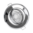 GloboStar® DELTA 77817 Χωνευτό Κινούμενο Στρόγγυλο Σποτ Οροφής για Λάμπα MR16 με Βάση GU5.3 ή GU10 - IP20 - Μεταλλικό - Φ92 x Υ28mm - Χρώμιο Νίκελ - 5 Χρόνια Εγγύηση