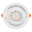 GloboStar® VITA 77850 Χωνευτό Κινούμενο Στρογγυλό Σποτ Οροφής για Λάμπα AR111 - IP20 - Χυτό Αλουμίνιο - Φ17 x Υ4.5cm - Λευκό - 5 Χρόνια Εγγύηση