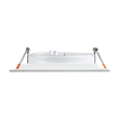 GloboStar® VITA 77852 Χωνευτό Κινούμενο Τετράγωνο Σποτ Οροφής για Λάμπα AR111 - IP20 - Χυτό Αλουμίνιο - Μ18 x Π18 x Υ4.5cm - Λευκό - 5 Χρόνια Εγγύηση