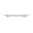 GloboStar® VITA 77856 Χωνευτό Κινούμενο Τριπλο Τετράγωνο Σποτ Οροφής για Λάμπα AR111 - IP20 - Χυτό Αλουμίνιο - M48.7 x Π18.7 x Y5.5cm - Λευκό - 5 Χρόνια Εγγύηση