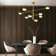 ΦΩΤΙΣΤΙΚΟ ΚΡΕΜΑΣΤΟ 8ΦΩΤΟ LED 96W 100X65X20 ΧΡΥΣΟ ARTE ILLUMINA