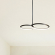 ΦΩΤΙΣΤΙΚΟ ΚΡΕΜΑΣΤΟ 2ΦΩΤΟ LED 30W 600X360X250 ΜΑΥΡΟ ARTE ILLUMINA