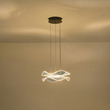 ΦΩΤΙΣΤΙΚΟ ΚΡΕΜΑΣΤΟ ΑΚΡΥΛΙΚΟ ΣΤΡΟΓΓΥΛΟ LED 34W  Ø 340mm 3000K 3024Lm ΜΑΥΡΟ ARTE ILLUMINA FIRENZE