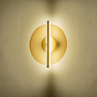 ΑΠΛΙΚΑ ΤΟΙΧΟΥ AΛΟΥΜΙΝO-ΓΥΑΛΙ LED 10W 3000K 1200Lm  Φ300x1320mm MEΛΙ ARTE ILLUMINA DISC