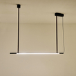 ΦΩΤΙΣΤΙΚΟ ΚΡΕΜΑΣΤΟ ΜΕΤΑΛΛΟ LED 21W 3000K 2100Lm 1400X60X1200mm ΜΑΥΡΟ ARTE ILLUMINA LINEA