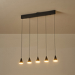 ΦΩΤΙΣΤΙΚΟ ΚΡΕΜΑΣΤΟ LED 25W 3000K 680X1200mm ΜΑΥΡΟ ARTE ILLUMINA CAMPANELLE