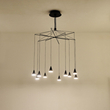 ΦΩΤΙΣΤΙΚΟ ΚΡΕΜΑΣΤΟ LED 50W 3000K Φ800X1200mm ΜΑΥΡΟ ARTE ILLUMINA CAMPANELLE
