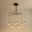 ΦΩΤΙΣΤΙΚΟ ΚΡΕΜΑΣΤΟ LED 90W 3000K Φ1000X1200mm ΜΑΥΡΟ ARTE ILLUMINA CAMPANELLE