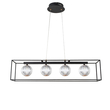 ΦΩΤΙΣΤΙΚΟ ΚΡΕΜΑΣΤΟ ΜΕΤΑΛΛΟ LED 14W 3000Κ 650Lm 80X1200mm ΜΑΥΡΟ ARTE ILLUMINA  BOX