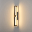 ΑΠΛΙΚΑ TOIXOY ΑΛΟΥΜΙΝΙΟΥ LED 13W 3000K 1300Lm 600X100mm ΜΑΥΡΟ -ΧΡΥΣΟ ARTE ILLUMINA LUIS
