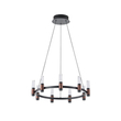 ΦΩΤΙΣΤΙΚΟ ΚΡΕΜΑΣΤΟ ΑΛΟΥΜΙΝΙΟ LED 43W 3000K 4300Lm Φ630XΗ1500mm ΜΑΥΡΟ-ΚΑΦΕ  ARTE ILLUMINA VELAS