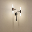 ΑΠΛΙΚΑ TOIXOY ΑΛΟΥΜΙΝΙΟΥ LED 2X6W 3000K 1200Lm 420X130mm ΜΑΥΡΟ-ΧΡΥΣΟ ARTE ILLUMINA VELAS